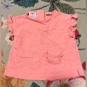 Zara Soft Pink Baby Top